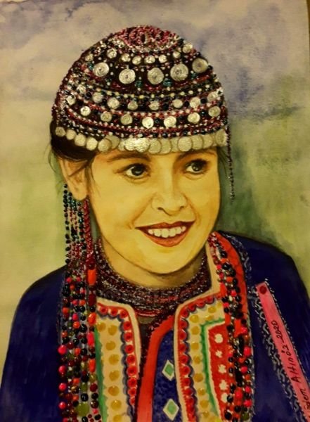 160-Ural-Altay bölgesinden bir Türk kızı