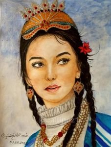 96- Uygur Türk kızı