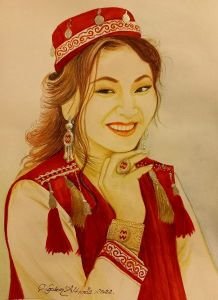 242 - Kazak Türk kızı